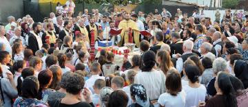 Aşezarea pietrei de temelie pentru noua biserică din parohia Independenţa, jud. Galaţi Aşezarea pietrei de temelie pentru noua biserică din parohia Independenţa, jud. Galaţi