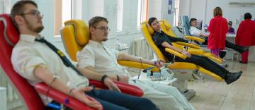 Acţiune de donare de sânge la Galaţi