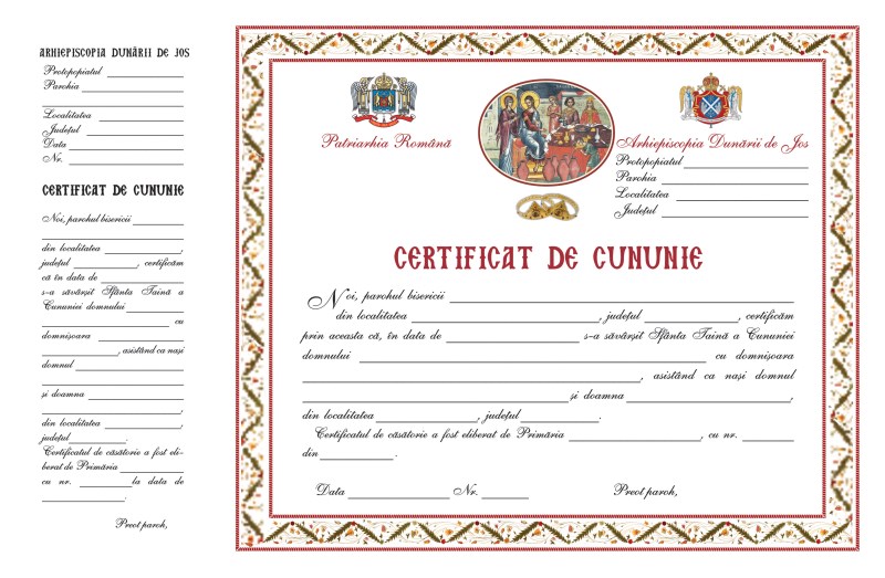 certificat cununie final