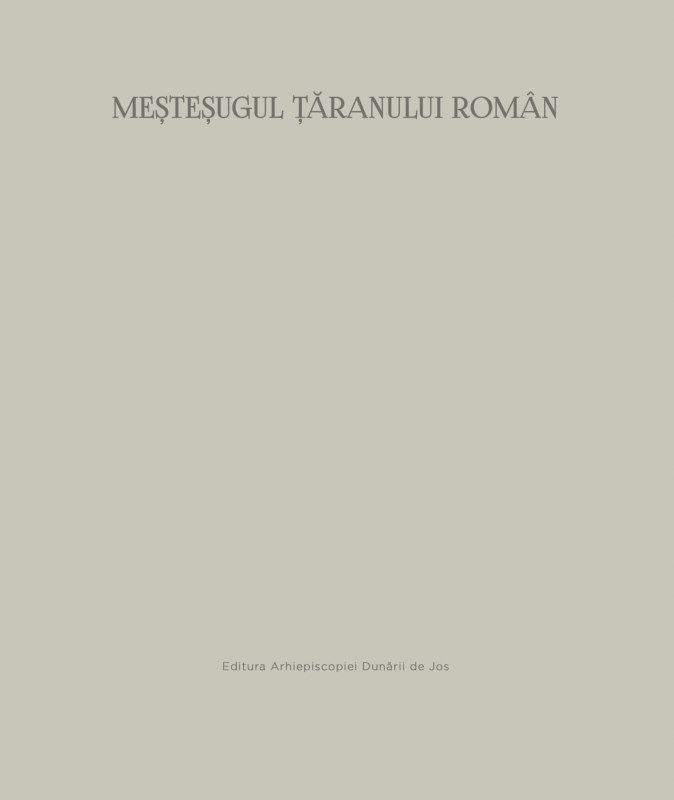 Mestesugul taranului roman